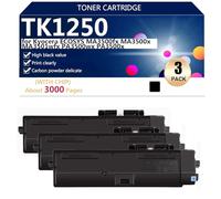 TK1250 Toner Cartridge Replacement High Capacity Replacement for Kyocera ECOSYS MA3500fx MA3500x MA3501wfx PA3500wx PA3500x Printer, 3000 Pages,Black-3 pack
