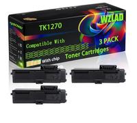 TK1270 Compatible for Kyocera Toner Cartridges with Chip ECOSYS MA 4000 fx MA 4000 fx Plus MA 4000 wifx MA 4000 wifx Plus MA 4000 x MA 4000 x Printers (3 Pack Black)