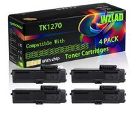TK1270 Compatible for Kyocera Toner Cartridges with Chip ECOSYS MA 4000 fx MA 4000 fx Plus MA 4000 wifx MA 4000 wifx Plus MA 4000 x MA 4000 x Printers (4 Pack Black)