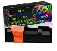 TK17 Compatible for Kyocera Toner Cartridge with Chip FS-1000 FS-1000+ FS-1010 FS-1050 Mita Printers (1 Pack Black)
