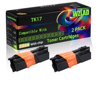 TK17 Compatible for Kyocera Toner Cartridges with Chip FS-1010 Printers (2-Pack Black)