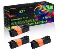 TK17 Compatible for Kyocera Toner Cartridges with Chip FS-1010 Printers (3 Pack Black)