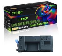 TK3130 Compatible for Kyocera Toner Cartridge with Chip ECOSYS M3550idn ECOSYS M3560idn FS-4200 Printers (1 Pack Black)