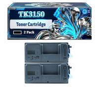 TK3150 Toner Cartridge Compatible for Kyocera ECOSYS M3040dn MFP Printers, With Chip Large Capacity 14500 Pages (2-Pack Black)