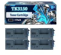 TK3150 Toner Cartridge Compatible for Kyocera ECOSYS M3040dn MFP Printers, With Chip Large Capacity 14500 Pages (4 Pack Black)