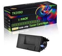 TK3190 Compatible for Kyocera Toner Cartridge with Chip ECOSYS M3655idn M3660idn M3665idn P3055 Mono P3060 Printers (1 Pack Black)