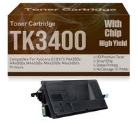 TK3400 Black Toner Cartridges High Yield High Capacity Compatible for Kyocera ECOSYS PA4500x MA4500x MA4500ix MA4500fx MA4500ifx Printers with Chip,TK3400-1PC