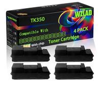 TK350 Compatible for Kyocera Toner Cartridge with Chip FS-3040MFP FS-3140MFP FS-3540MFP FS-3640MFP Printers (4 Pack Black)