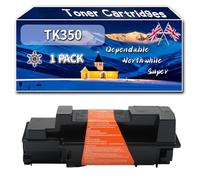 TK350 Toner Cartridges Compatible for Kyocera FS-2020DN FS-3040MFP FS-3040MFP+ FS-3140MFP Printers, High-Definition Printing Effect with Chip, 22000 Pages (1 Pack Black)