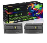 TK475 Compatible for Kyocera Toner Cartridges with Chip FS-6025 S-6030 FS-6525 FS-6530 Printers (2-Pack Black)