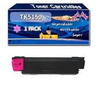 TK5150 Toner Cartridges Compatible for Kyocera ECOSYS M6035cidn M6535cidn P6035cdn Printers, High-Definition Printing Effect with Chip, 12000 Pages (1 Pack Magenta)