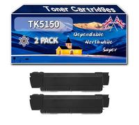 TK5150 Toner Cartridges Compatible for Kyocera EcoSys M6530cidn M6035cidn M6535cidn P6035cd P6035cdn Printers, High-Definition Printing Effect with Chip, 15000 Pages (2 Pack Black)