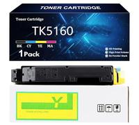 TK5160 Toner Cartridge High Yield Replacement for Kyocera TK5160 TK5160K TK5160C TK5160Y TK5160M Toner Compatible for Kyocera ECOSYS P7040cdn Printer with Chip,Yellow-1 Pack