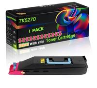 TK5270 Compatible for Kyocera Toner Cartridge with Chip Ecosys M6230cidn M6330cidn M6630cid Printers (1 Pack Magenta)