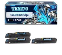 TK5270 Toner Cartridge Compatible for Kyocera Ecosys M6230cidn M6330cidn M6630cid P6230cdn Printers, With Chip Large Capacity 8000 Pages (3 Pack Black)