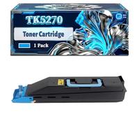 TK5270 Toner Cartridge Compatible for Kyocera Ecosys M6230cidn M6330cidn M6630cid P6230cdn Printers, With Chip Large Capacity 8000 Pages (1 Pack Cyan)