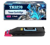TK5270 Toner Cartridge Compatible for Kyocera Ecosys M6230cidn M6330cidn M6630cid P6230cdn Printers, With Chip Large Capacity 8000 Pages (1 Pack Magenta)