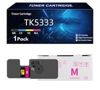 TK5333 Toner Cartridge Replacement for Kyocera TK5333 TK5333K TK5333C TK5333Y TK5333M Toner Compatible for Kyocera ECOSYS P5018cdn Printer with Chip,Magenta-1 Pack