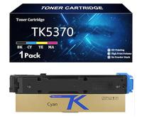 TK5370 Toner Cartridge High Yield for Kyocera TK5370 TK-5370K TK-5370C TK-5370Y TK-5370M Compatible for Kyocera ECOSYS MA3500cix MA3500cifx PA3500cx with Chip,Cyan-1 Pack