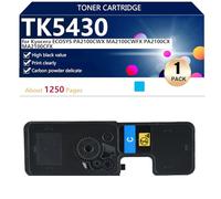 TK5430 Compatible Replacement Toner Cartridge for Kyocera ECOSYS PA2100CWX MA2100CWFX PA2100CX MA2100CFX Printer, High Yield 1250 Pages, Easy to Install,Cyan-1 pack