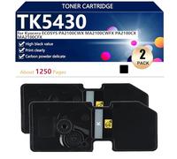 TK5430 Compatible Replacement Toner Cartridge for Kyocera ECOSYS PA2100CWX MA2100CWFX PA2100CX MA2100CFX Printer, High Yield 1250 Pages, Easy to Install,Black-2 pack
