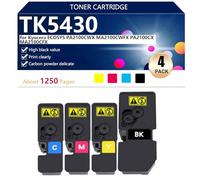 TK5430 Toner Cartridge Compatible for Kyocera ECOSYS PA2100CWX MA2100CWFX PA2100CX MA2100CFX Printers, High Yield 1250 Pages, Clear Printing,BCMY-1 set