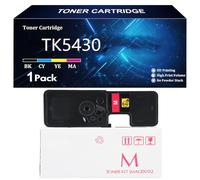 TK5430 Toner Cartridge for Kyocera TK-5430K TK-5430C TK-5430M TK-5430Y Compatible for Kyocera ECOSYS PA2100CX PA2100CWX MA2100CFX MA2100CWFX Printer with Chip,Magenta-1 Pack