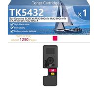 TK5432 Hight Capacity Toner Cartridge Replacement with Chip for Kyocera ECOSYS MA2100cfx MA2100cwfx PA2100cWx PA2100cX Printer, High-Definition Printing, 1250 Pages,Magenta-1 pack