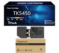 TK5450 Toner Cartridge for Kyocera TK-5450K TK-5450C TK-5450M TK-5450Y Compatible for Kyocera ECOSYS PA2600cx PA2600cWx MA2600cwx MA2600cwfx Printer with Chip,Black-1 Pack