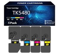 TK5480 Toner Cartridge Replacement for Kyocera TK5480 TK-5480K TK5480C TK5480Y TK5480M Toner Compatible for Kyocera ECOSYS PA2101cx MA2101cfx Printer with Chip,4 Color-4 Pack