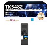 TK5482 Hight Capacity Toner Cartridge Replacement for Kyocera ECOSYS PA2101cwx PA2101Cx MA2101cfx MA2101c Printer, High-Definition Printing, 1250 Pages ,Cyan-1 pack