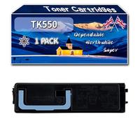 TK550 Toner Cartridges Compatible for Kyocera FS-C 5200 DN Printers, High-Definition Printing Effect with Chip, 7000 Pages (1 Pack Black)