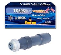 TK603 Toner Cartridges Compatible for Kyocera KM-4530 KM-5530 KM-6330 KM-7530 Printers, High-Definition Printing Effect with Chip, 36000 Pages (1 Pack Black)