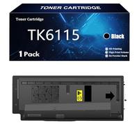 TK6115 Toner Cartridge Replacement for Kyocera TK6115 TK-6115 TK 6115 Toner Compatible for Kyocera ECOSYS M4125idn M4132idn Printer with Chip,Black-1 Pack