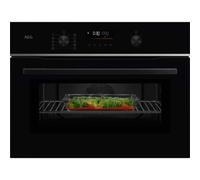 AEG TK6NK501B - Black Single Oven - 44L Compact Microwave Combination