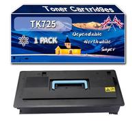 TK725 Toner Cartridges Compatible for Kyocera TASKalfa 420 i 520 i Printers, High-Definition Printing Effect with Chip, 34000 Pages (1 Pack Black)