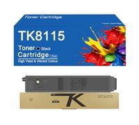 TK8115 4 Color Toner Cartridge Replacement for Kyocera ECOSYS M8130cidn M8124cidn Printer, High-Definition Printing,TK8115-Black