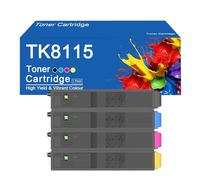 TK8115 Toner Cartridge High Yield Replacement for Kyocera ECOSYS M8130cidn M8124cidn Printer, Easy to Install and Use,TK8115-4Color