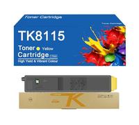 TK8115 Toner Cartridge High Yield Replacement TK-8115 TK-8117 TK-8119 for Kyocera ECOSYS M8130cidn M8124cidn Printer with Chip,TK8115-Yellow