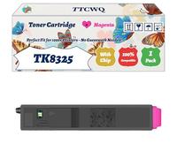 TK8325 Toner Cartridge Compatible for Kyocera TASKalfa 2551ci Printers, with Chip, High Yield 18000 Pages, High-Definition Printing (1 Pack Magenta)