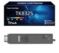 TK8325 Toner Cartridge Replacement for Kyocera TK8325 TK-8325K TK-8325C TK-8325M TK-8325Y Toner Cartridge Compatible for Kyocera Taskalfa 2551ci Printer with Chip,Black-1 Pack