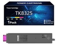 TK8325 Toner Cartridge Replacement for Kyocera TK8325 TK-8325K TK-8325C TK-8325M TK-8325Y Toner Cartridge Compatible for Kyocera Taskalfa 2551ci Printer with Chip,Magenta-1 Pack