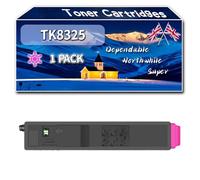 TK8325 Toner Cartridges Compatible for Kyocera TASKalfa 2551 ci Printers, High-Definition Printing Effect with Chip, 18000 Pages (1 Pack Magenta)