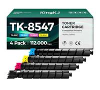TK8547 TK-8547 Toner Cartridge 4-Pack High Yield Replacement for Kyocera TK-8547K TK-8547C TK-8547M TK-8547Y Compatible with Kyocera TASKalfa 4054ci 5054ci Printers Copy Ink Black Cyan Magenta Yellow