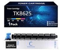 TK8625 Toner Cartridge Replacement for Kyocera TK8625K TK8625C TK8625Y TK8625M Toner Compatible for Kyocera TASKalfa MZ4001ci Printer with Chip,C-1 Pack
