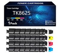 TK8625 Toner Cartridge Replacement for Kyocera TK8625K TK8625C TK8625Y TK8625M Toner Compatible for Kyocera TASKalfa MZ4001ci Printer with Chip,4 Color-4 Pack