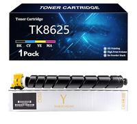 TK8625 Toner Cartridge Replacement for Kyocera TK8625K TK8625C TK8625Y TK8625M Toner Compatible for Kyocera TASKalfa MZ4001ci Printer with Chip,Y-1 Pack