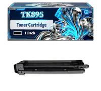 TK895 Toner Cartridge Compatible for Kyocera FS-C8020MFP FS-C8025MFP FS-C8520MFP FS-C8525MFP Printers, With Chip Large Capacity 12000 Pages (1 Pack Black)