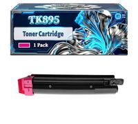 TK895 Toner Cartridge Compatible for Kyocera FS-C8020MFP FS-C8025MFP FS-C8520MFP FS-C8525MFP Printers, With Chip Large Capacity 12000 Pages (1 Pack Magenta)