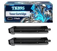 TK895 Toner Cartridge Compatible for Kyocera FS-C8020MFP FS-C8025MFP FS-C8520MFP FS-C8525MFP Printers, With Chip Large Capacity 12000 Pages (2 Pack Black)